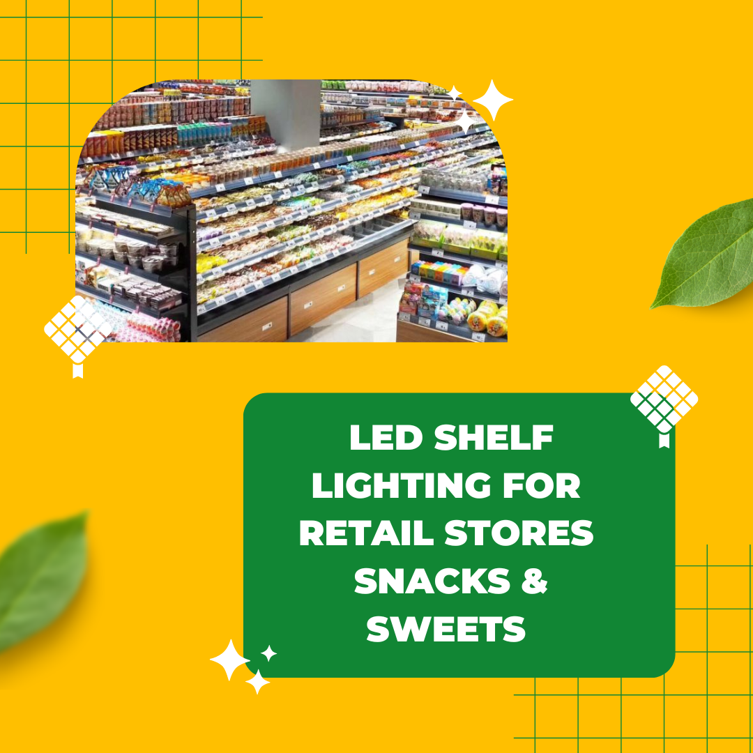 LED shelf lighting for retail stores