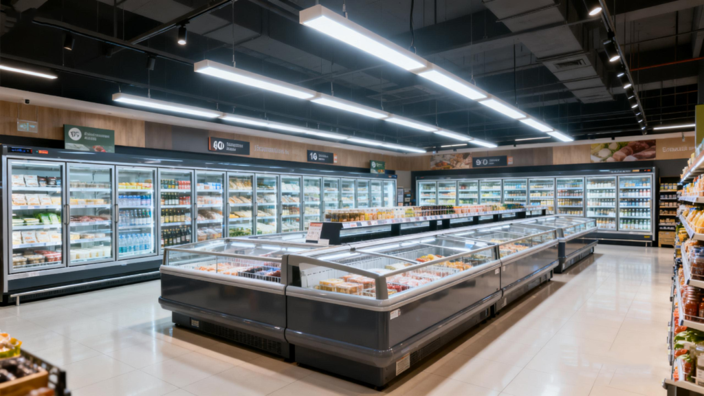 Cold Storage Area Of Supermarket