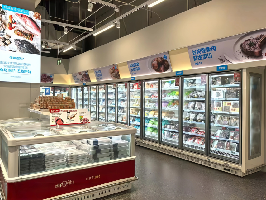 Iluminación de escaparate de exhibición de refrigeración de puerta de vidrio