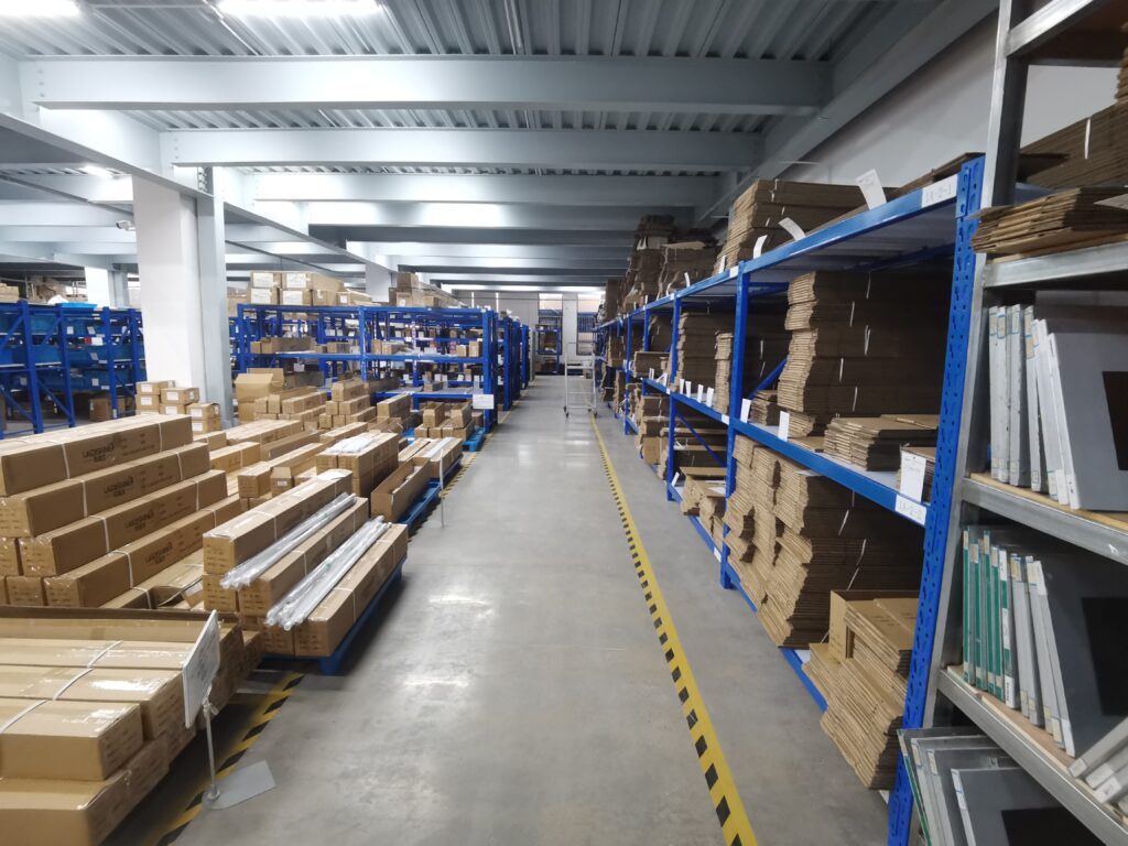 Neatly Stacked Packaging Materials