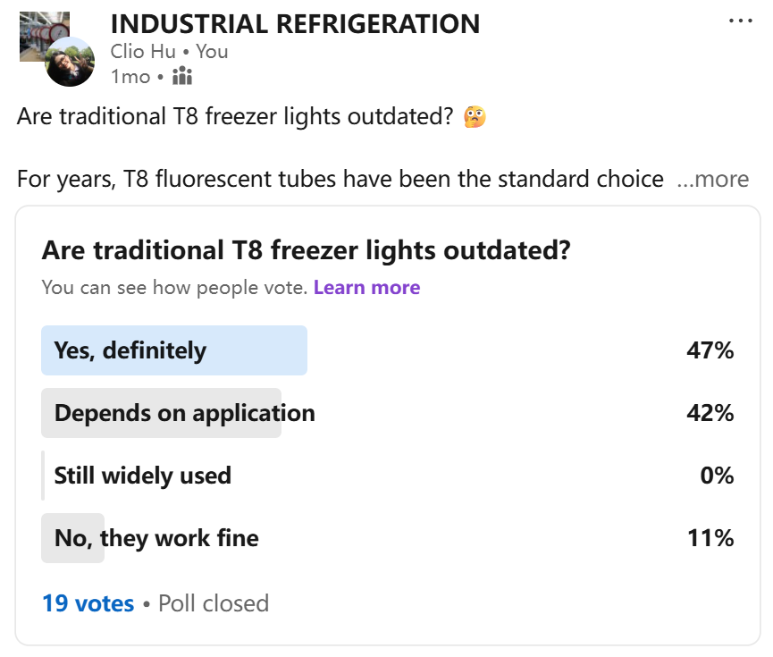Are Traditional T8 Freezer Lights Outdated