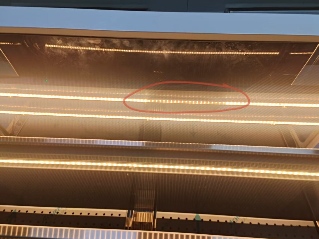 Customer Feedback：LED Hot Cabinet Light With Partial LED Failure