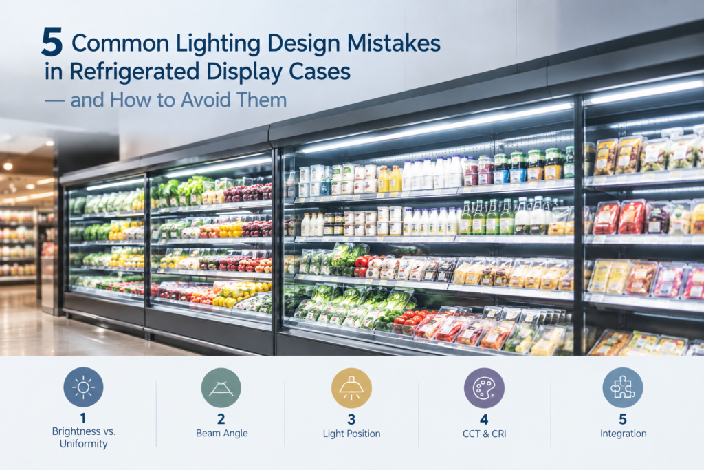 5 Common Lighting Design Mistakes In Refrigerated Display Cases